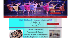 Desktop Screenshot of newjerseyschoolofballet.com